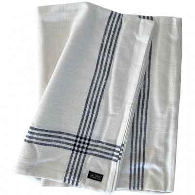 Tablecloth Classic Stripe Indigo Blue 150x270 cm