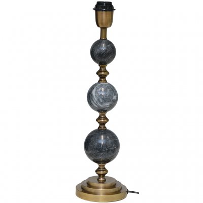 Verona lampa i svart marmor och antik mässing från Hallbergs. Köp online från Longcoast Living.