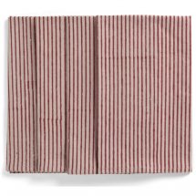 Napkins Spicy Red Stripe on Natural