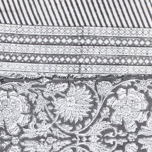 Cotton table cloth Paradise Grey