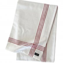 Tablecloth Classic Stripe Coral Red 150x270 cm