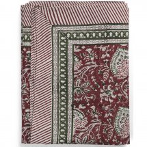 Cotton table cover Oriental Red