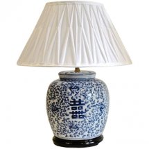 Handmade, white pleated lamp shade