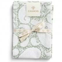 Kitchen towel, set with 2 "Big Paisley Sea Foam Green"