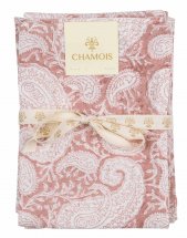 Kitchen towel, set with 2 "Big Paisley Fuchsia Rose"