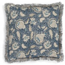 Linen cushion cover Pomegranate Blue