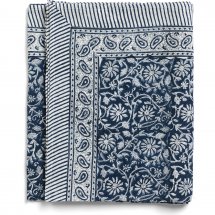 Linen table cloth Margerita Margerita Navy Blue