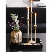 Set med 3 candle holders Gallery Gold