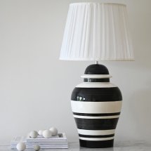 Lamp Ming Black Stripe