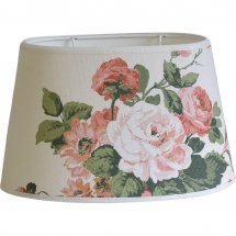 Oval lampskärm med rosor från Laura Ashley.