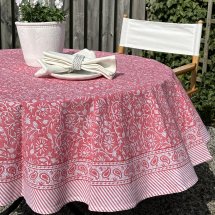 Cotton table cloth Margerita Summer Red