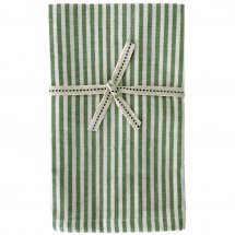 Napkin Banker Stripe Grass Green 2-pack