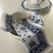 4 st. Servetter Margerita Navy Blue