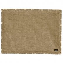Placemat Stitch Oxford Coffee Brown