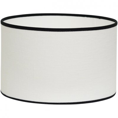 Shade Carolin cylinder white with black rim