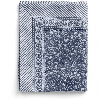 Cotton table cloth Margerita Navy Blue